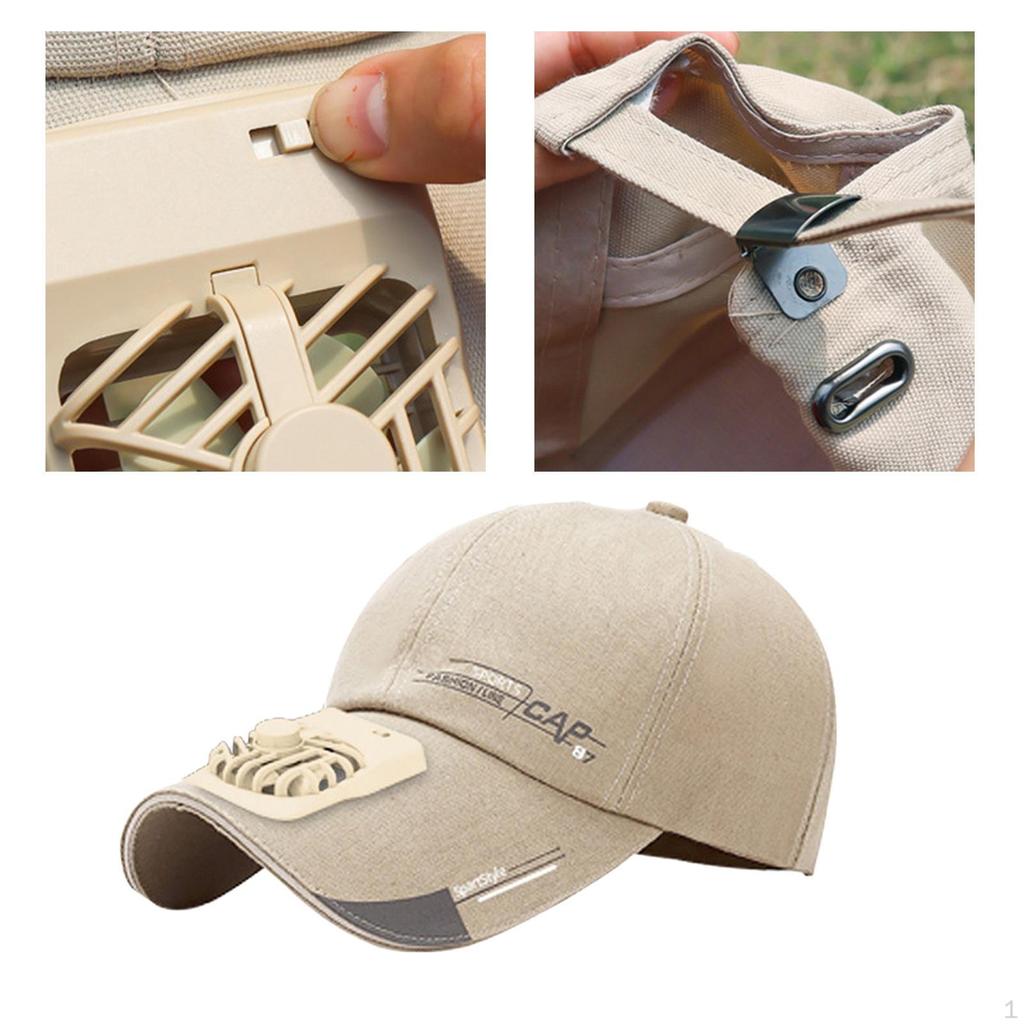 Baseball Outdoor Peaked Hat Battery Operated Fan USB Charging Hats for Kids