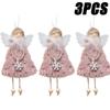 Christmas Hanging Angel Doll Pendant Plush Angel Ornaments Xmas Tree Decors for Wedding Birthday Party New Year Holiday Decor
