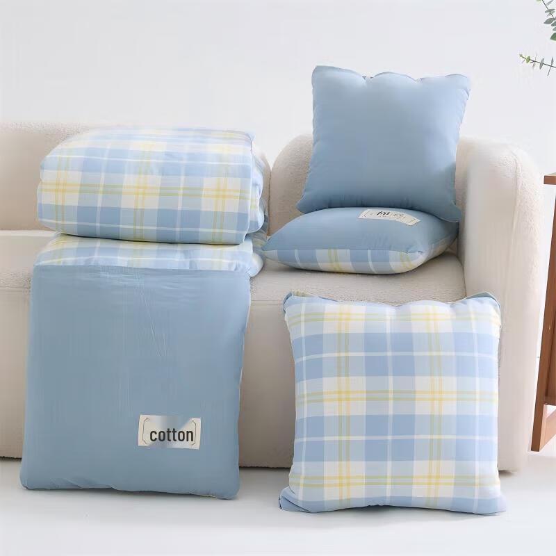 Red Bean All Cotton Pillow Blanket