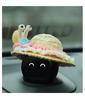 Handmade Woven Straw Hat for Weilai Nomi Robot - Car Interior Decoration for ES6/ES8