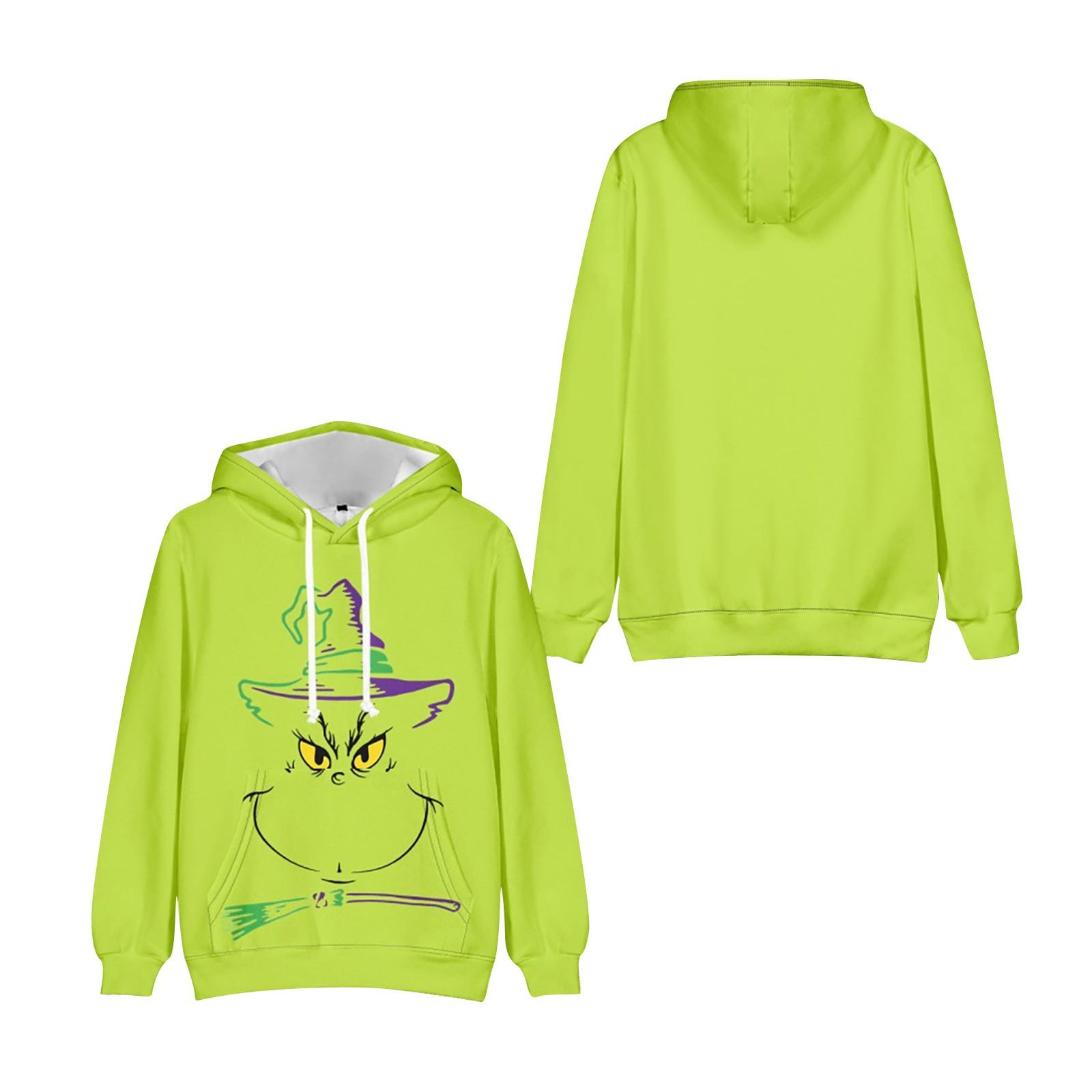 

Рождественская зеленая 3D цифровая печать Повседневная толстовка с капюшоном Толстовка S зелёный