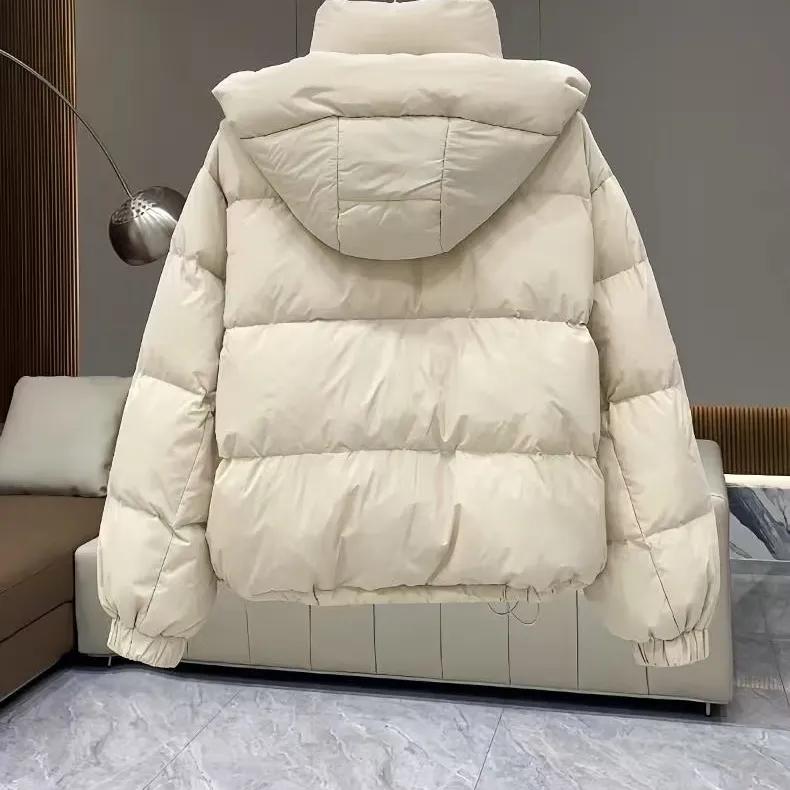 Damen Herbst Winter Verdicken Warme Kapuzenjacke Damen Design Kurze Parkas
