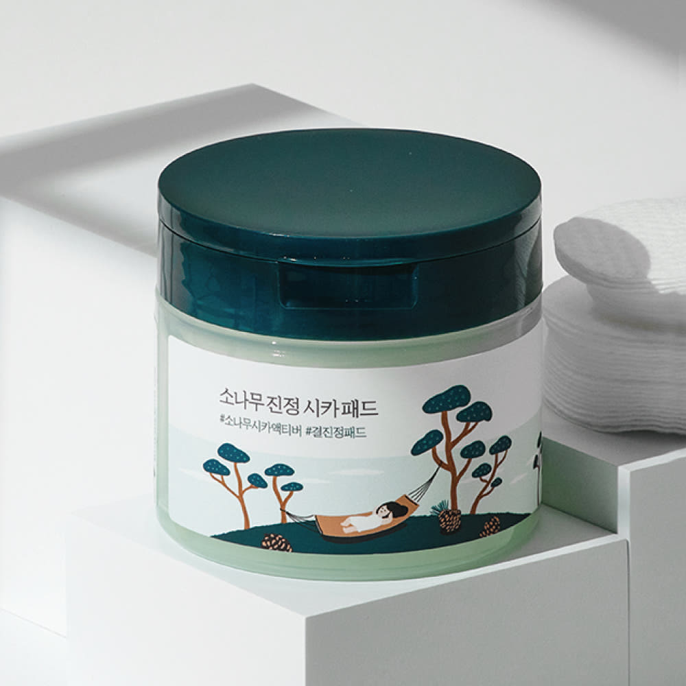 Round Lab Pine Calming Cica Pad Soothing & Hydrating Toner Pads 50 Pads
