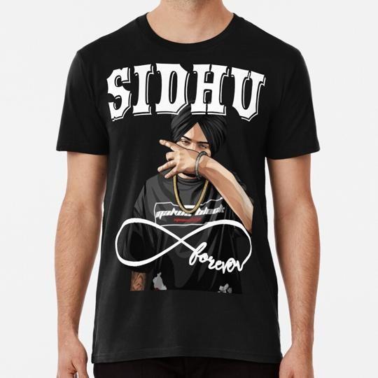 Наклейки Sidhu Moosewala Размеры от S до 5XL Сделано в США Футболка Унисекс Футболка XXXL