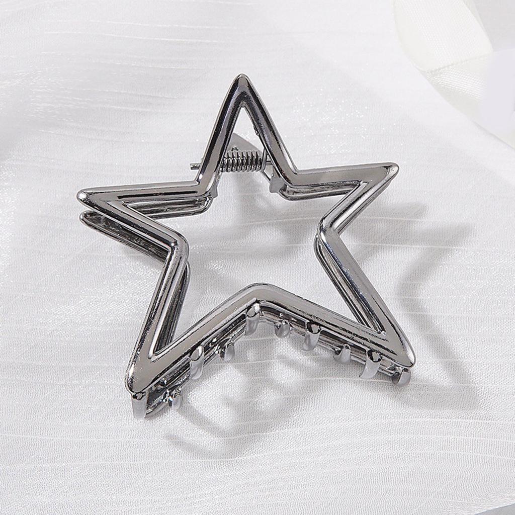 Elegant Hollow Star Hair Clip For Women Practical Metal Hairpins Fashion Hair Accessories For Daily Use And Gift