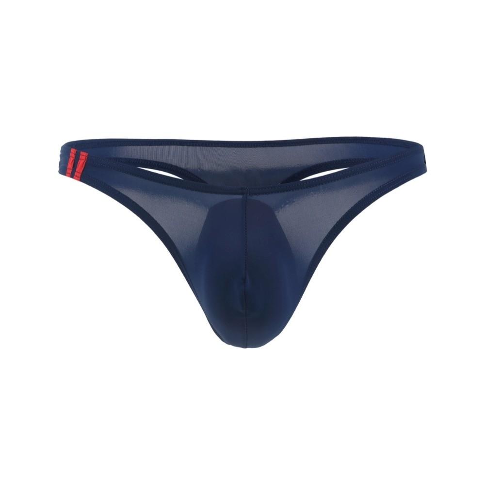 Low Rise Ice Silk Underpants See-through Bikini Briefs Simple Men's Thong  Male