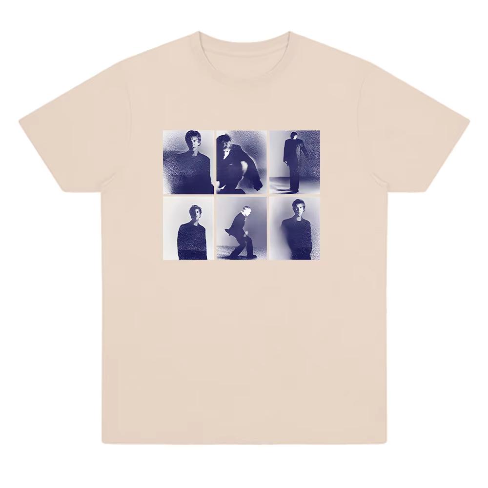 2026 Tom Odell Blue Slides Tee Summer Cotton Breathable Short Sleeve Women Men High Street Retro Casual Streetwear Ins
