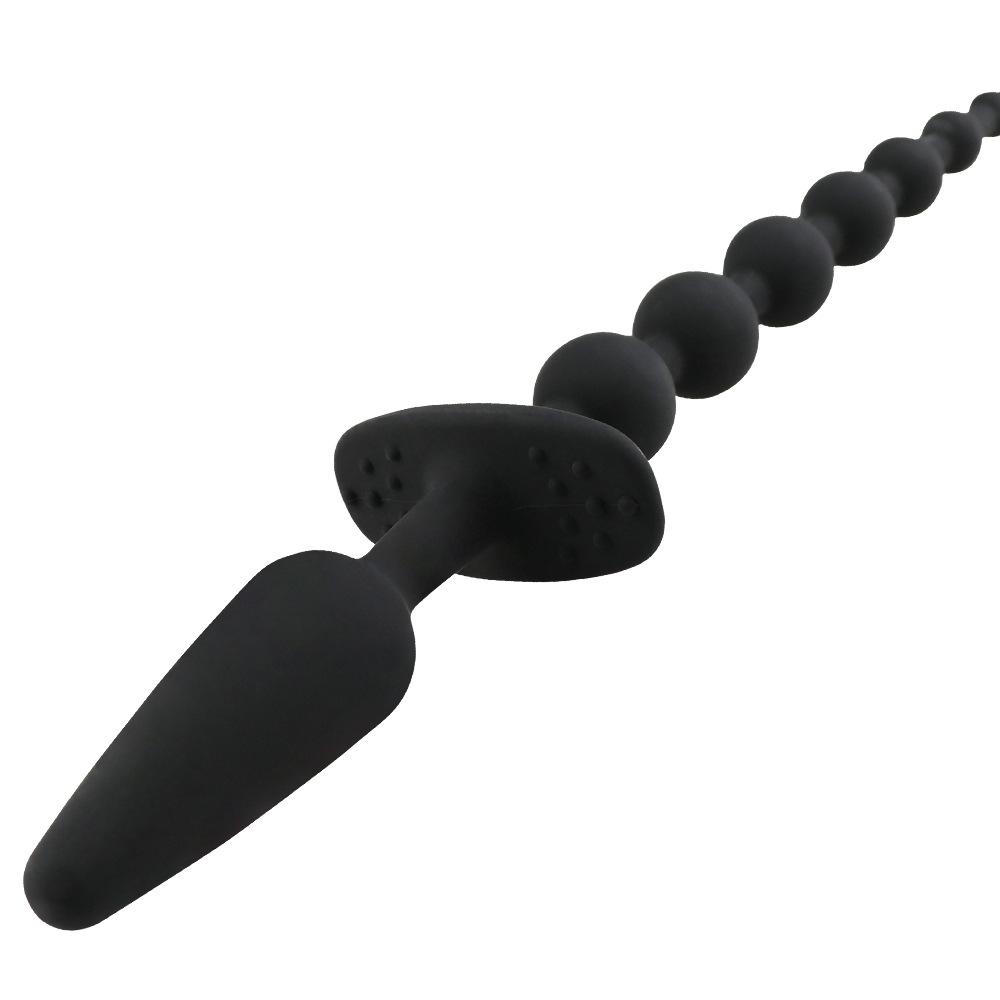 Silikon-Rückengericht Pull Bead Anal Plug Zwei Universal Masturbator Prostata Massager Verriegelung Paare Homosexuell Sex Spielzeug für