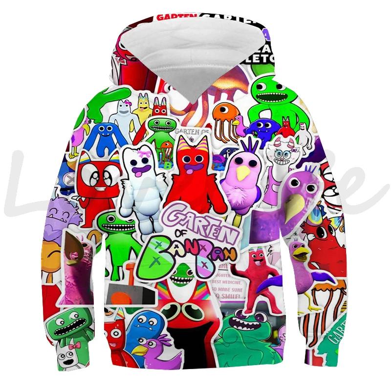 Children Garten Of BanBan Hoodie Boys Girls Sweatshirts Tops Kids Cartoon Pullover Harajuku Hoody Autumn Outwear Sudadera