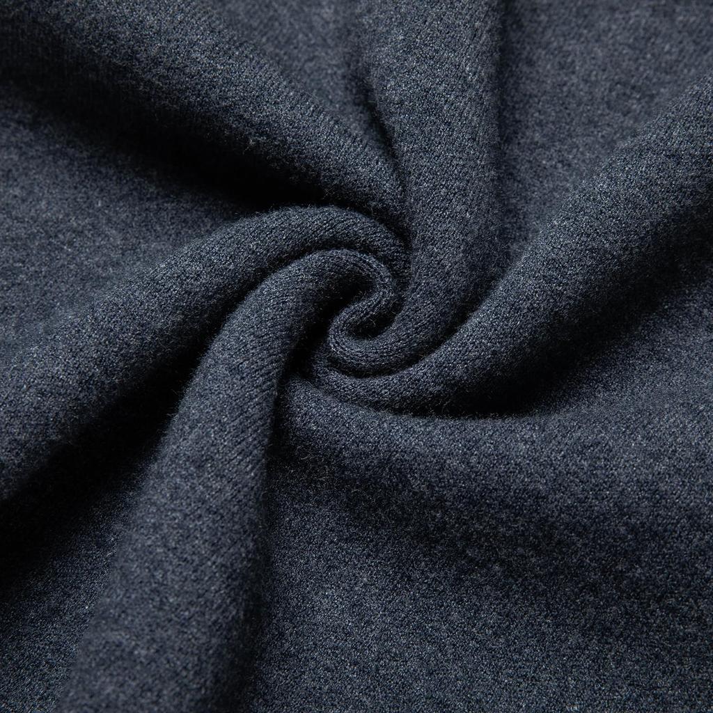 Coodrony Winter Strick Warm Einfarbig Lässig Business Basic Pullover Dunkel Herren V-Ausschnitt Pullover, Strickjacke, (JP, Alphabet, 2XL, Grün)