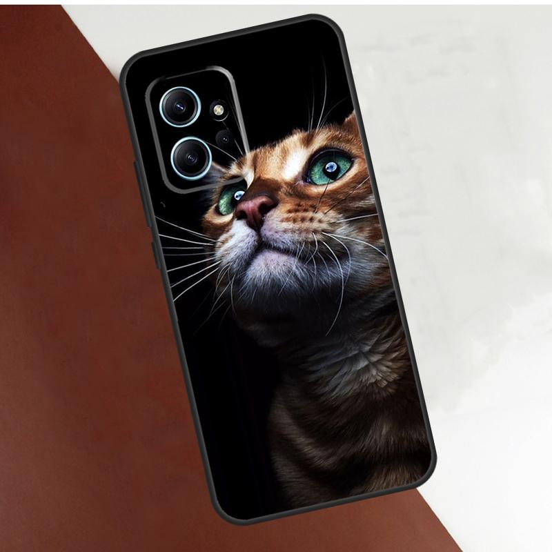 Cat Staring Eye Case For Xiaomi Redmi Note 11 9 10 12 13 14 15 Pro Plus Cover For Redmi 15 C 10C 13C 12C 14C