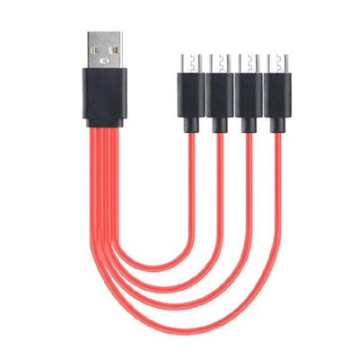 Multi Charging Cable 4 In 1 Multiple Micro USB Charging Cord Adapter Micro USB