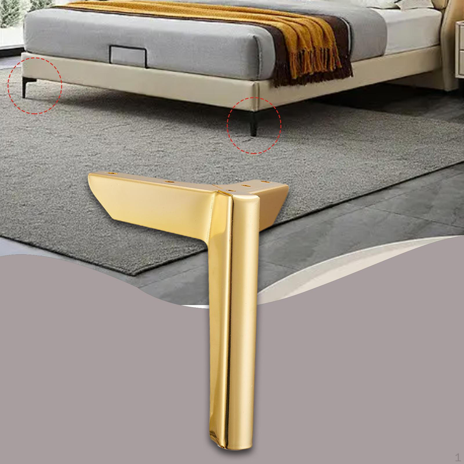 

Кутові меблеві ніжки диванні ніжки металевий трикутник для столу Gold 12cm