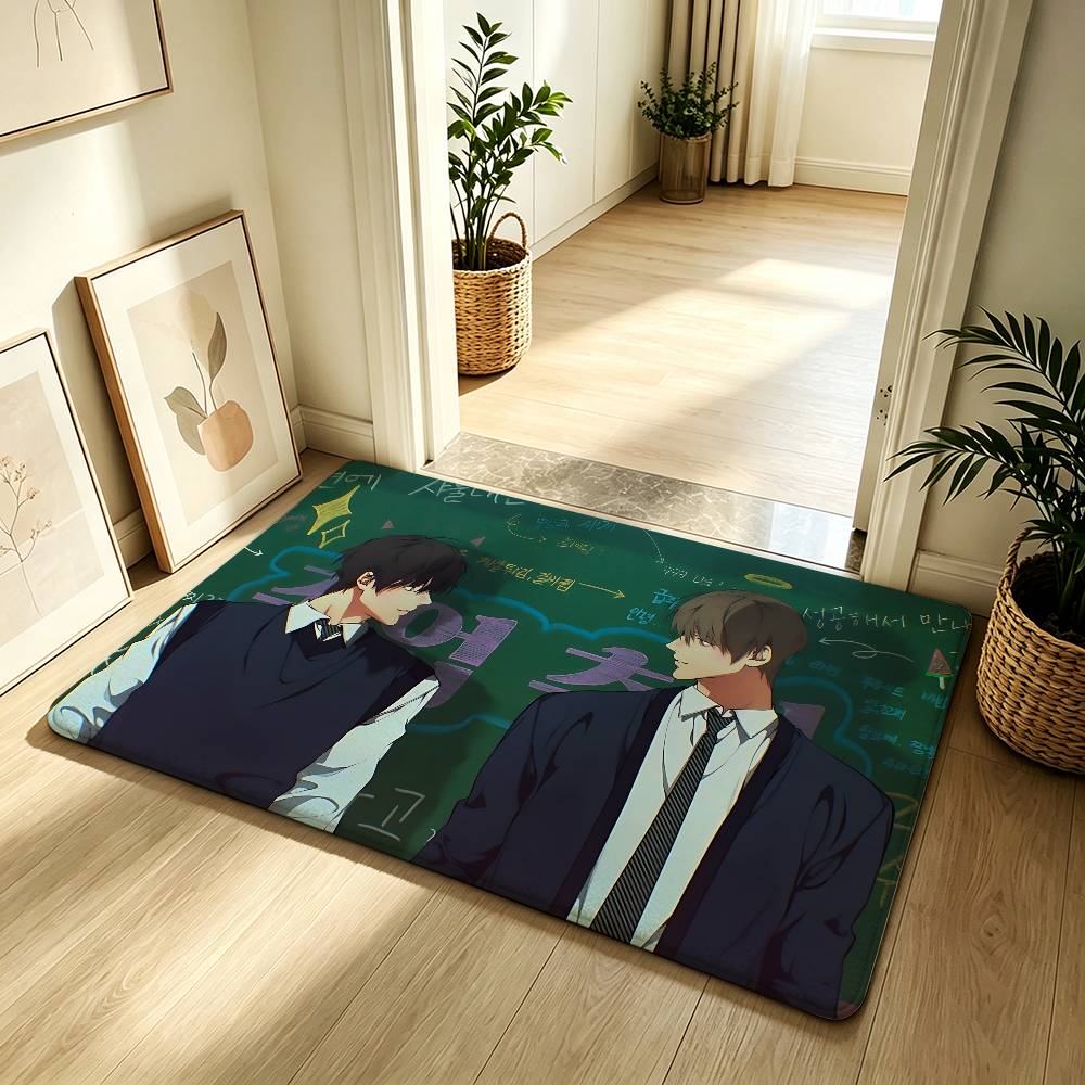 Manhwa L-lost In The Cloud Cute Carpet Bathroom Anti-slip Mat Door Mat Home Decoration Mat Entrance Door Mat Scratch-resistant