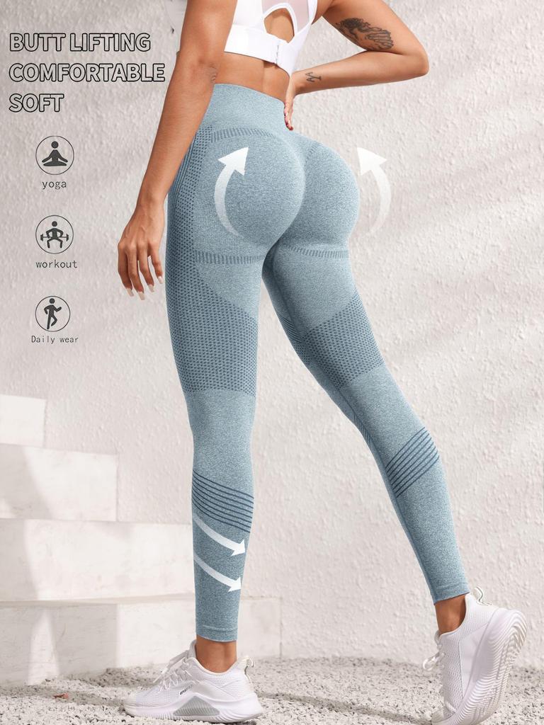 Seamless High-Waist Yoga Leggings: Quick-Dry, Peach Butt Design for Training & Running