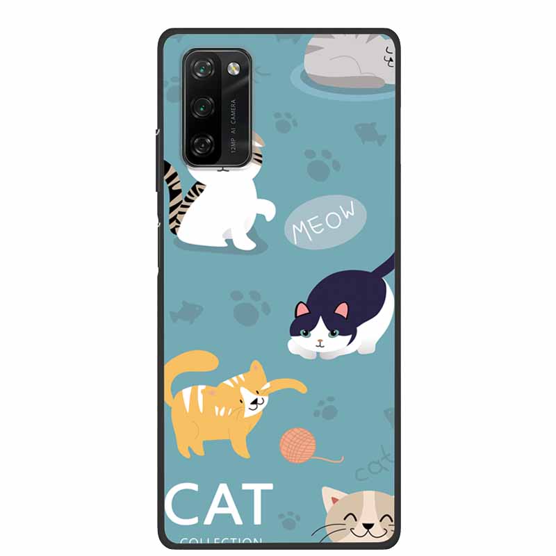 Soft Space Cover for Blackview A100 Case Flower TPU Cat Silicone Phone Cases for BlackviewA100 Cover Shockproof Cute Shell