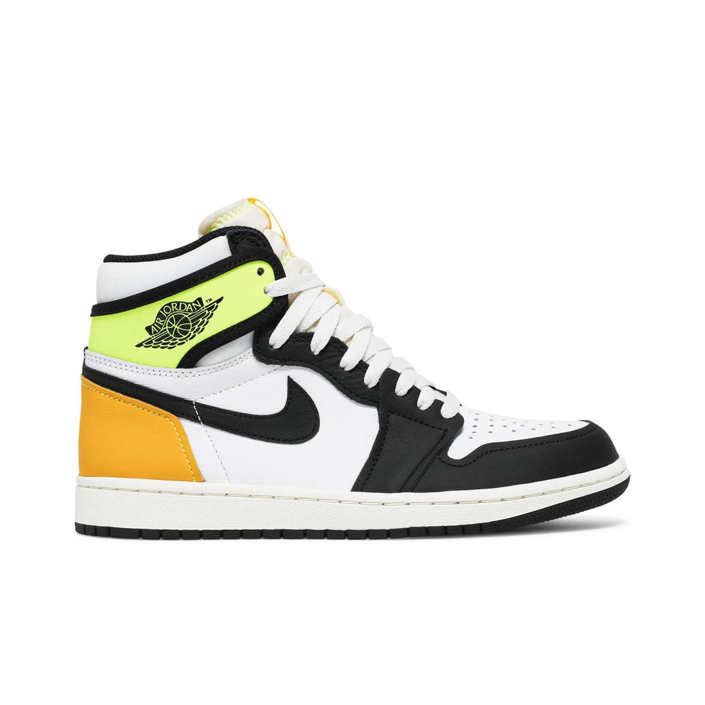 Air Jordan 1 Retro High OG 'Volt Gold' (Unisex) White / Volt / University Gold / Black Vintage Basketball Shoes 555088 118