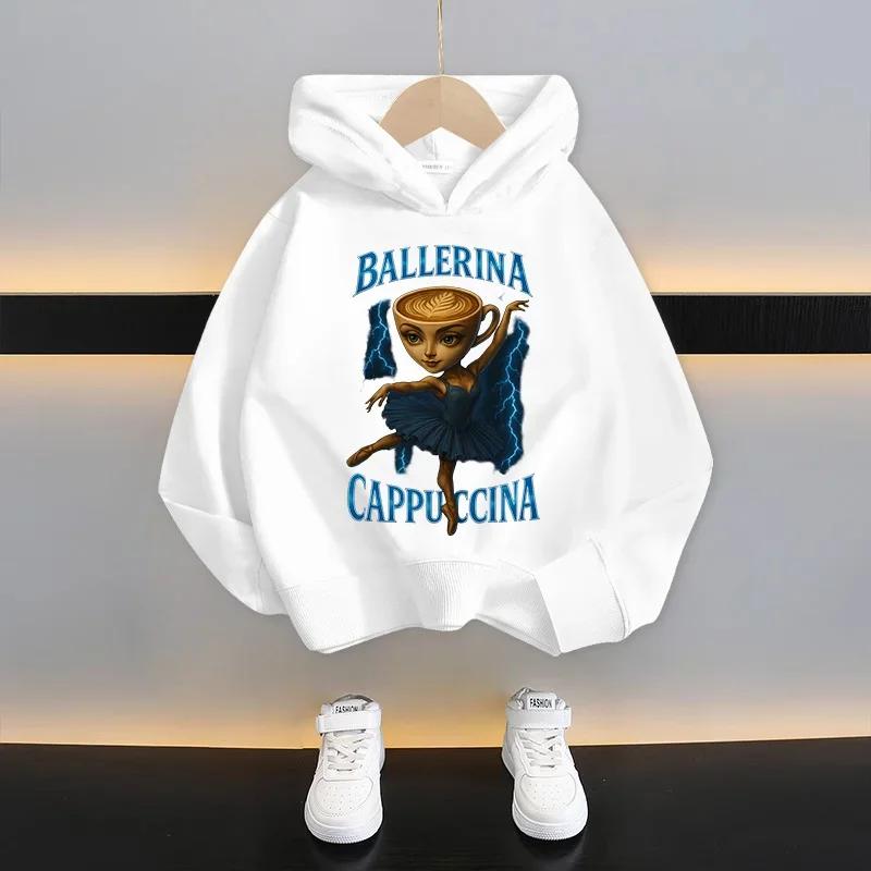 Italiensk hjärnförruttnelse Barn Huvtröja Rolig Tecknad Grafik Tunn Sweatshirt Tung Tungtung Sahur Vardagskläder Långärmad Topp Pojkkläder