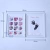 Newborns 12 Months DIY Photo Frame Baby 1 Year Souvenir Handprint Footprint Inkpad Frame Keepsake Hands Casting