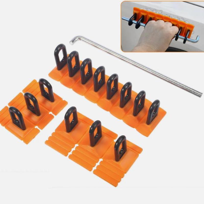 1 Set Heavy-Duty Paintless Dent Removal Kit Handle Screwdriver Adhesive Pads Powerful Body Repair Dent Removal Tool Set