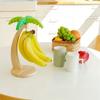 Simulierter Blatt-Dekorations-Frucht-Vertikal-Lagerregal mit Haken Holz-Bananenregal Hängehaken Für Heim-Wohnzimmer-Dekoration