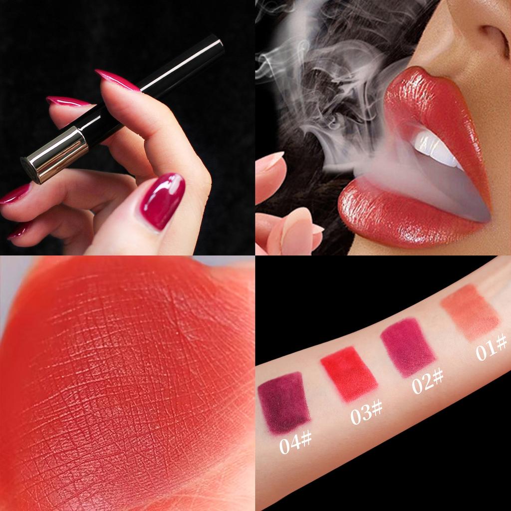 Hülle Lippenstift Nichtklebend Tasse Leicht zu Färben Röhrchen Lippenstift Viererpack Make-up Set