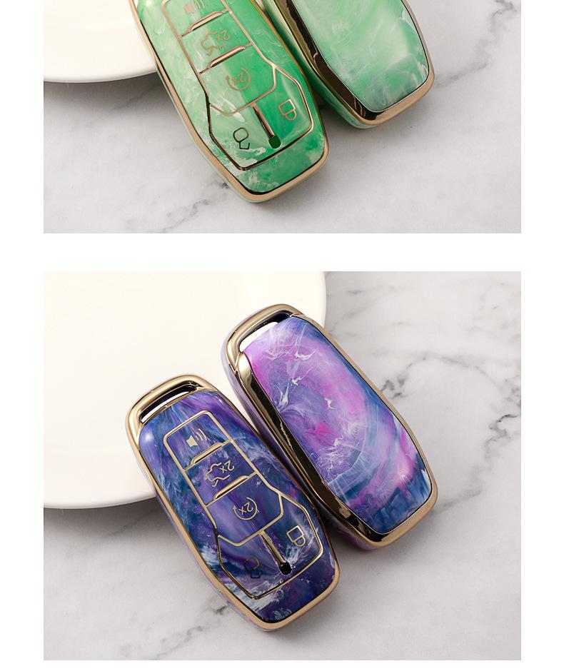 High-End Protective Key Case for Ford Taurus, F-150, Mustang, with Carabiner