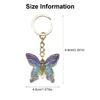 Eleganter Farbverlauf Schmetterling Schlüsselanhänger Stilvoller Acryl Schlüsselanhänger Bunter Schlüsselring Tasche Anhänger Schmuckstück für den täglichen Gebrauch