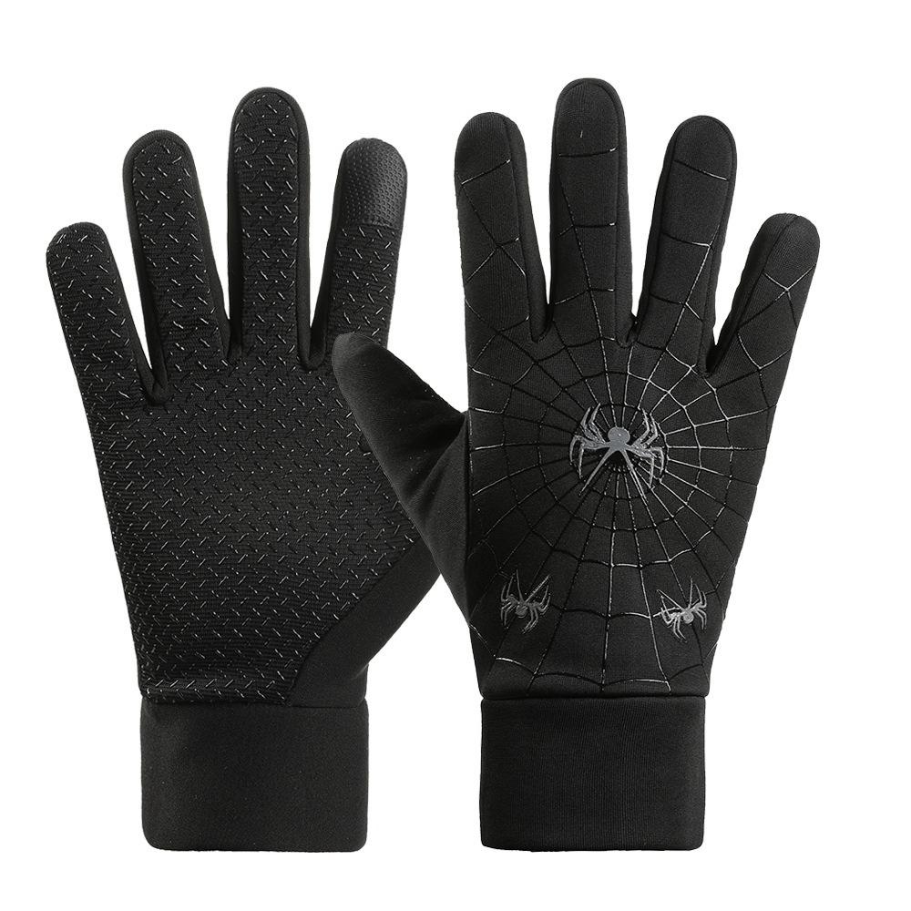 

Теплые варежки Зимние перчатки Водонепроницаемые Велосипедные перчатки Модные перчатки с полными пальцами Мотоциклетные серый