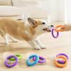 Dog Chewing Toy Loop Rings for Aggressive Chewer TPR Teething Loop Puppy Toy Dog Chew Pacifier Pulling Toy Pet Supplies