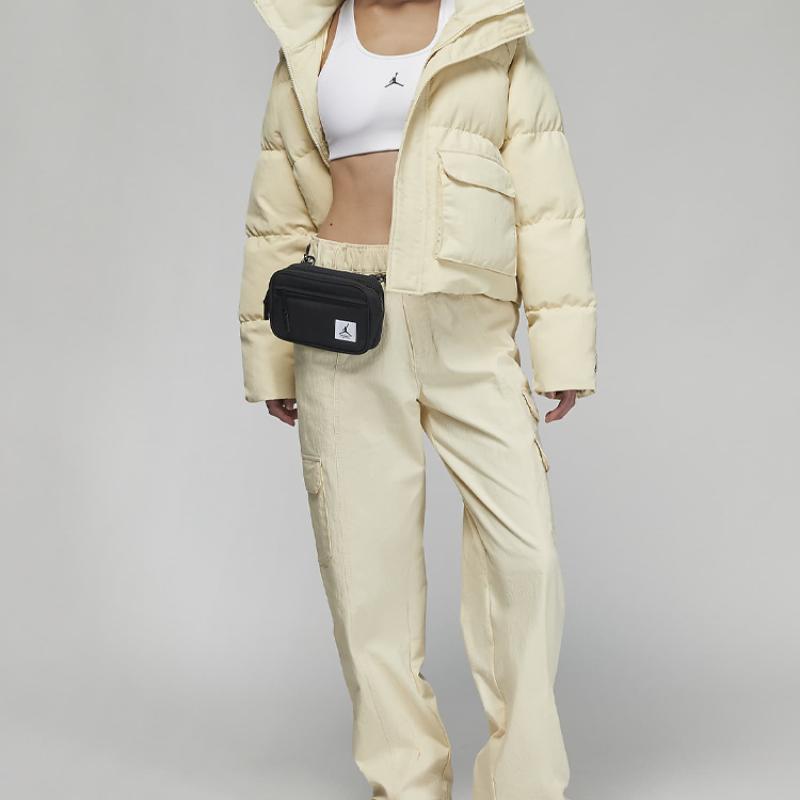 Jordan Bolso Cruzado de Tela, Bolso de Hombro Unisex Negro Jordan FB9602-010