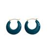Korean Small Fresh Semi-Round Stud Earrings Temperament Versatile Earrings Candy Color Personality Advanced Sense Daily Commuter Earrings