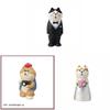 Cat Resin Ornament With Wedding Attire For Home Office Decor And Gift