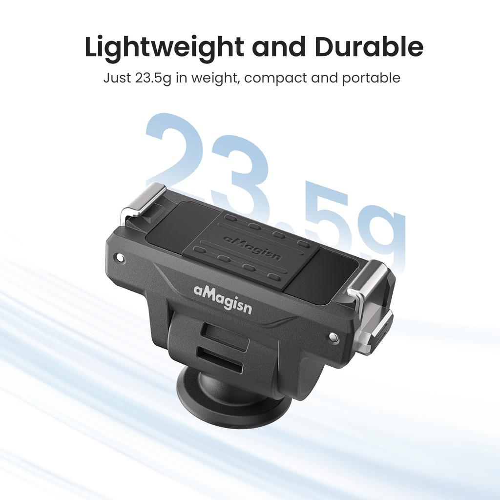 AMAGISN PD15 For DJI Osmo Action 5 Pro/Action 4/3 Adjustable Quick Release Mount Adapter Holder Camera Accessory