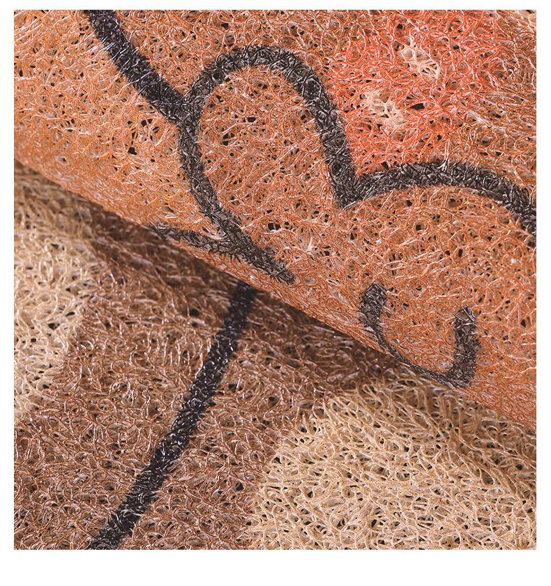 Adorable Cartoon Loop Pile Door Mat: Durable, Cuttable, and Dirt-Resistant Entryway Rug