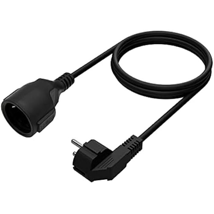 Câble d'extension d'alimentation - AISENS - 10 m - Noir - 16 A - Intérieur