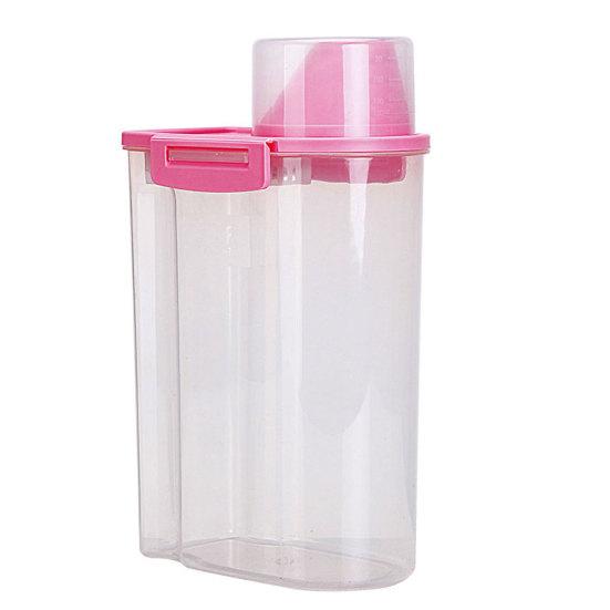 2.5L Grande Recipiente Dispensador de Armazenamento de Arroz, Cereal, Feijão, Alimento Seco, Caixa Selada com Tampa