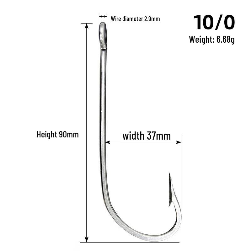 Stainless Steel Barbed Sea Fishing Hook
