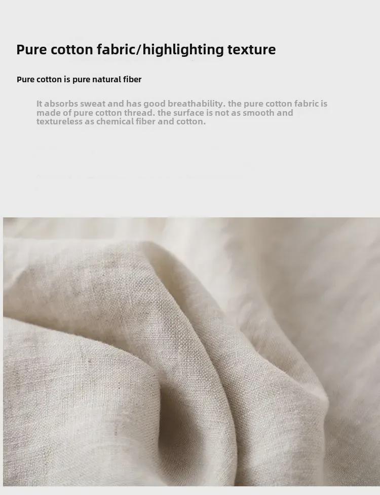 Damskie letnie spodnie z wysokim stanem z bawełny i lnu z szerokimi nogawkami i bocznymi zakładkami - casualowe spodnie z prostymi nogawkami w stylu koreańskim