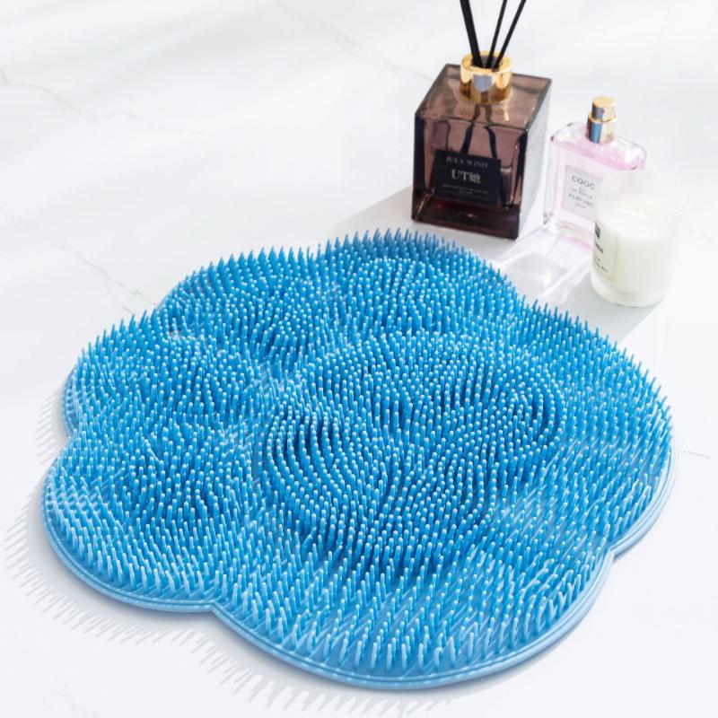 Lazy Bath Back Scrubbing Mat Bathroom Bath Foot Massage Non-slip Mat Foot Scrubbing Dead Skin Brush Suction Cup Back Scrubbing Wall Sticker