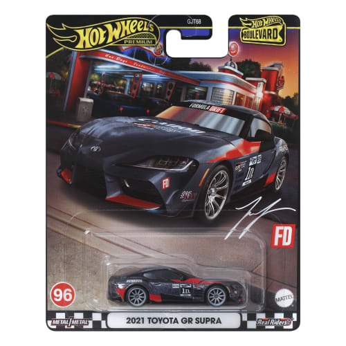 Hot Wheels Boulevard 2021 Toyota GR Supra Vehicle Toy Diecast Car for Ages 3 and Up, Black, HRT56