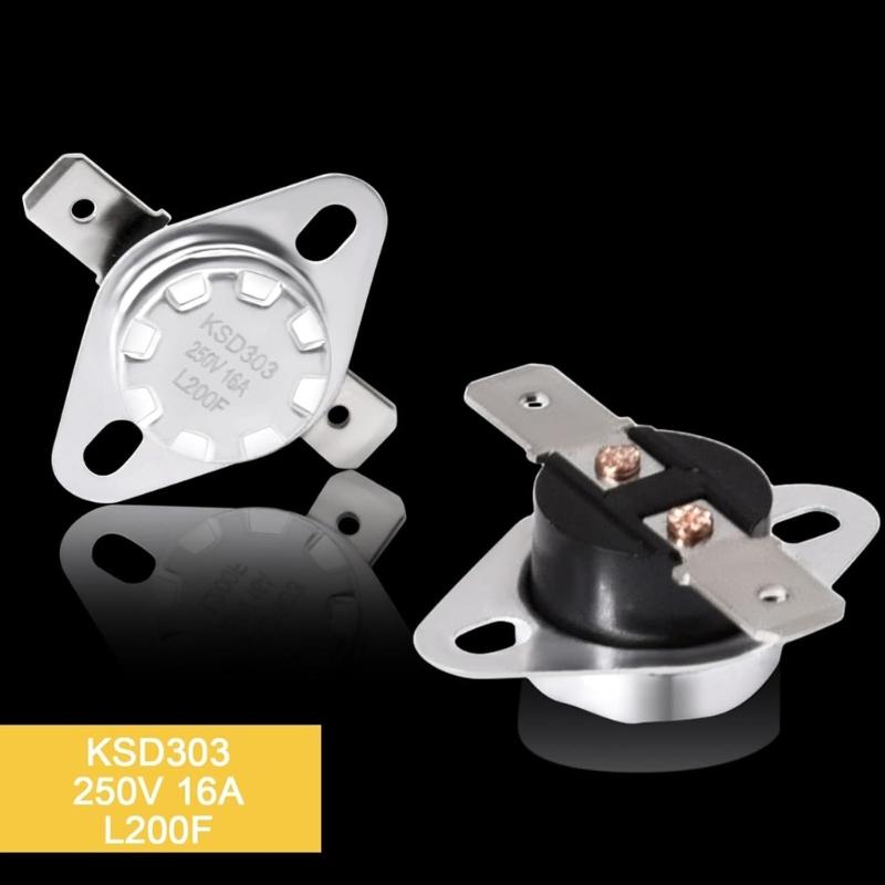 SRV230-0900 Temperature Control Switcher Safety Thermostat Switcher Auto Reset High Temp 200°F for Stove Protection Heating