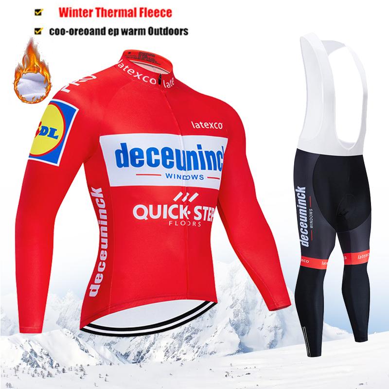 Zimní termo fleecový cyklistický dres Set Pánské MTB oblečení na kolo Oblečení Ciclismo Závodní tým Oblečení na kolo 2026