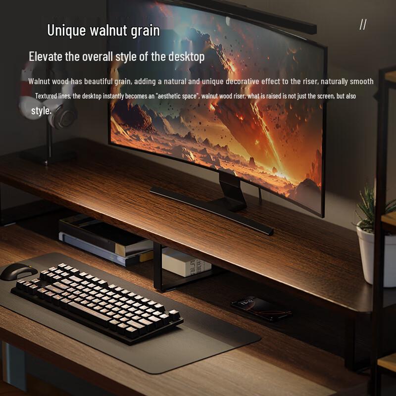 mryc Monitor & Laptop Riser Stand with Storage