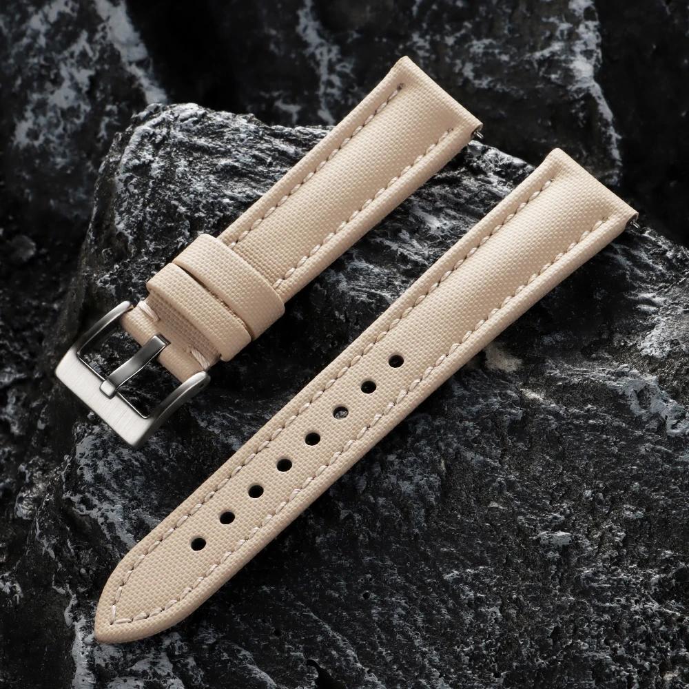 Wasserdichtes Segeltuch Uhrenarmband Nylon Canvas Armband 18/19/20/21/22mm für Omega für Blancpain Schnellverschluss Armband Armband Gürtel