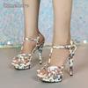 Women's High Heel Sandals Platform 13CM Stiletto Banquet Party Dress Shoes for Women Fashion Thin High Heels Evening Prom Pumps