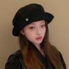 Japanese Style Multi-Wear Corduroy Bucket Hat for Women – Autumn/Winter Retro Face-Slimming Basin Hat