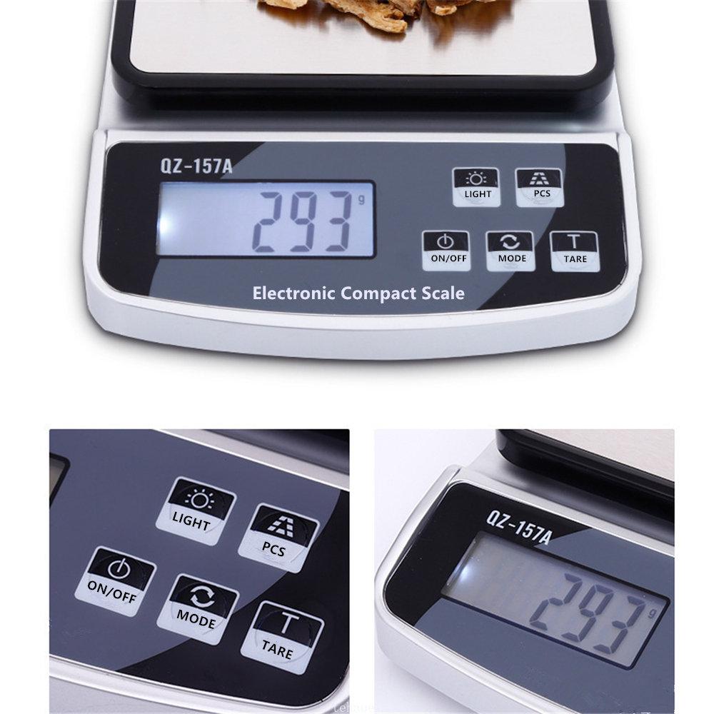 15KG/3KG Electronic Kitchen Scale USB Charge Precision Balance Food Scale Household Coffee Scale Smart Digital Baking Scales