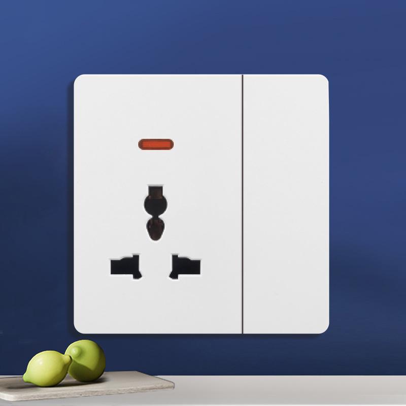 British 13A Multi-Hole Switch & Socket Panel with Type-C Fast Charge for Hong Kong & Macao