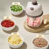 Electric Garlic Chopper with Stainless Steel Blades Mini Food Processor for Mincing Purees Portable Kitchen Gadget for Home Camping Travel